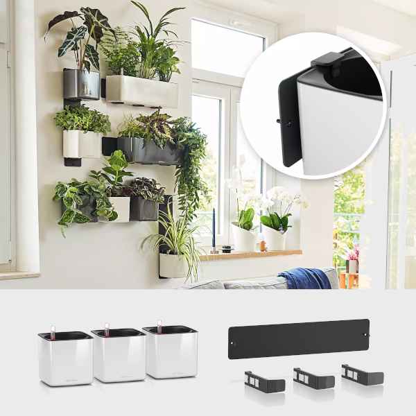 Χρήση Αξεσουάρ στις Γλάστρες CUBE Glossy Green Wall Home Kit